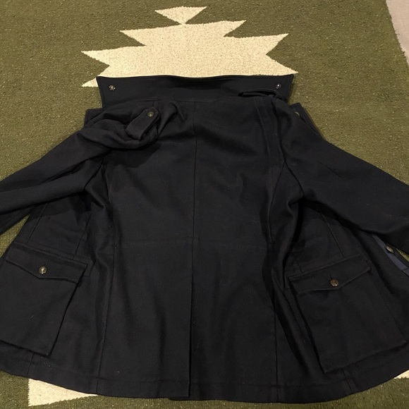 Messagarie Navy Blue Men’s Wool Coat Archive 1989/2009 Made in Italy Size 32 - Picture 6 of 6